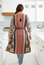 Load image into Gallery viewer, Vintage Sari Kantha Jacket Long