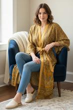 Load image into Gallery viewer, Vintage Sari Kimono Long
