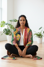 Load image into Gallery viewer, Vintage Sari Kantha Jacket Long