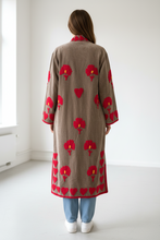 Load image into Gallery viewer, Velvet Suzani Long Jacket
