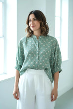 Load image into Gallery viewer, Blockprint Cotton shirt, Free size