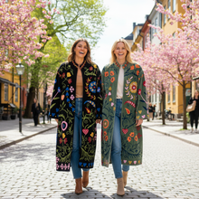 Load image into Gallery viewer, Velvet Suzani Long Jacket