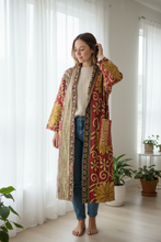 Load image into Gallery viewer, Vintage Sari Kantha Jacket/Robe