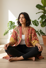 Load image into Gallery viewer, Vintage Sari Kantha Jacket/Robe