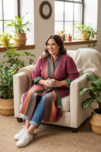 Load image into Gallery viewer, Vintage Sari Kantha Jacket long