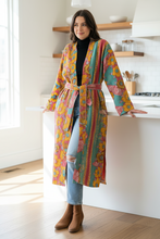 Load image into Gallery viewer, Vintage Kantha Kimono Robe