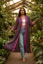 Load image into Gallery viewer, Vintage Sari Kimono Duster