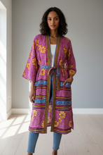 Load image into Gallery viewer, Vintage Sari Kimono Long