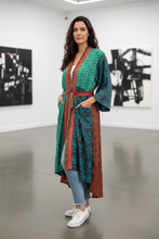 Load image into Gallery viewer, Vintage Sari Kimono Long