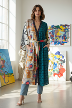 Load image into Gallery viewer, Vintage Sari Kimono Long