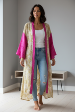 Load image into Gallery viewer, Vintage Sari Kimono Long