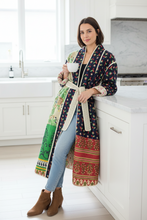 Load image into Gallery viewer, Vintage Sari Kantha Jacket long