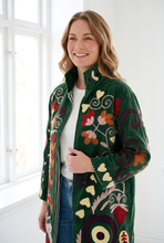 Load image into Gallery viewer, Velvet Suzani Long Jacket