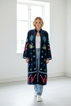 Load image into Gallery viewer, Velvet Suzani Long Jacket