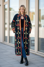 Load image into Gallery viewer, Velvet Suzani Long Jacket