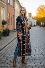 Load image into Gallery viewer, Velvet Suzani Long Jacket