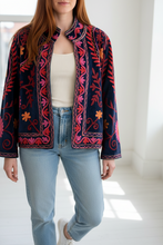 Load image into Gallery viewer, Velvet Suzani Jacket (Short)