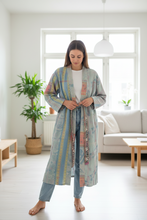 Load image into Gallery viewer, Vintage Kantha Kimono Robe