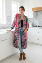 Load image into Gallery viewer, Vintage Sari Kantha Jacket Long