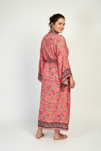 Load image into Gallery viewer, New Silk Sari Long Kimono (Plus Size)