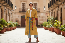 Load image into Gallery viewer, Vintage Sari Kantha Jacket long