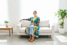Load image into Gallery viewer, Vintage Kantha Kimono Robe