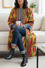Load image into Gallery viewer, Vintage Sari Kantha Jacket long