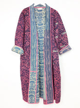 Load image into Gallery viewer, Vintage Sari Kantha Jacket long