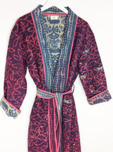 Load image into Gallery viewer, Vintage Sari Kantha Jacket long