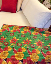 Load image into Gallery viewer, Vintage Sari Kantha Quilt