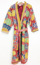 Load image into Gallery viewer, Vintage Sari Kantha Jacket Long