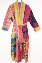 Load image into Gallery viewer, Vintage Sari Kantha Jacket Long