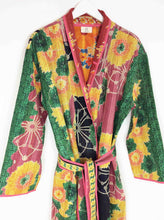 Load image into Gallery viewer, Vintage Sari Kantha Jacket Long