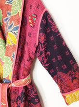 Load image into Gallery viewer, Vintage Sari Kantha Jacket Long