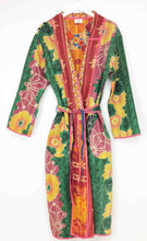 Load image into Gallery viewer, Vintage Sari Kantha Jacket Long