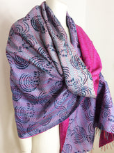 Load image into Gallery viewer, Silk Sari Kantha Shawl