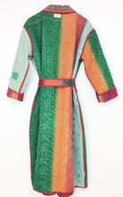 Load image into Gallery viewer, Vintage Sari Kantha Jacket long