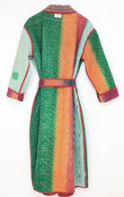 Load image into Gallery viewer, Vintage Sari Kantha Jacket long