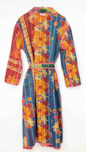 Load image into Gallery viewer, Vintage Sari Kantha Jacket Long