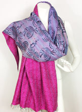 Load image into Gallery viewer, Silk Sari Kantha Shawl