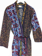 Load image into Gallery viewer, Vintage Sari Kantha Jacket Long