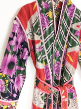 Load image into Gallery viewer, Vintage Sari Kantha Jacket Long