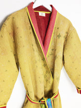 Load image into Gallery viewer, Vintage Sari Kantha Jacket long