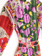 Load image into Gallery viewer, Vintage Sari Kantha Jacket Long
