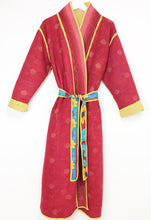 Load image into Gallery viewer, Vintage Sari Kantha Jacket long
