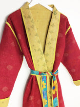 Load image into Gallery viewer, Vintage Sari Kantha Jacket long
