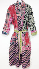Load image into Gallery viewer, Vintage Sari Kantha Jacket Long