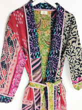 Load image into Gallery viewer, Vintage Sari Kantha Jacket Long