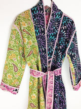 Load image into Gallery viewer, Vintage Sari Kantha Jacket Long