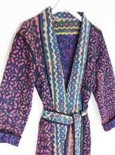 Load image into Gallery viewer, Vintage Sari Kantha Jacket Long